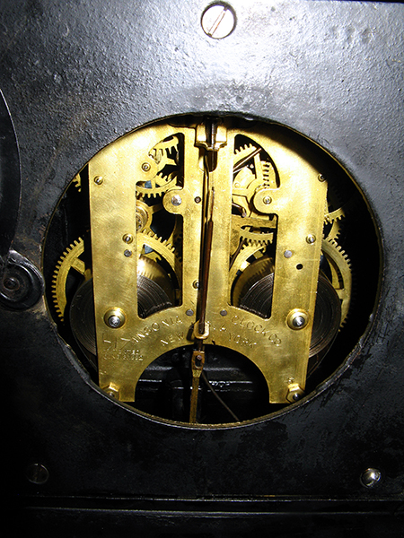 Clock Body Back Movement Closeup 1 Restored